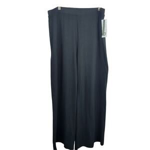 NWT Threads 4 Thought Kennedy Luxe Jersey Wide Leg Pant Black Size XXL